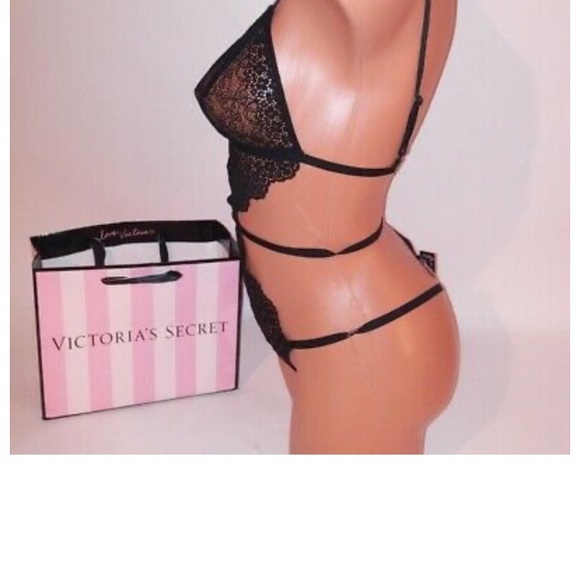 NWT VICTORIA'S SECRET Strappy One Piece Lingerie S/P - Picture 4 of 9